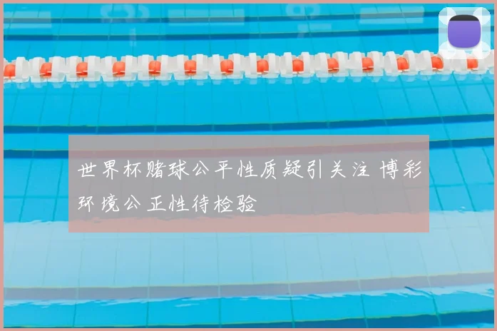 世界杯赌球公平性质疑引关注 博彩环境公正性待检验